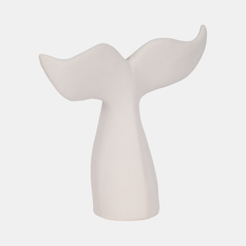 Sagebrook Home 10" Textured Whale Tail White Wishlist Create New