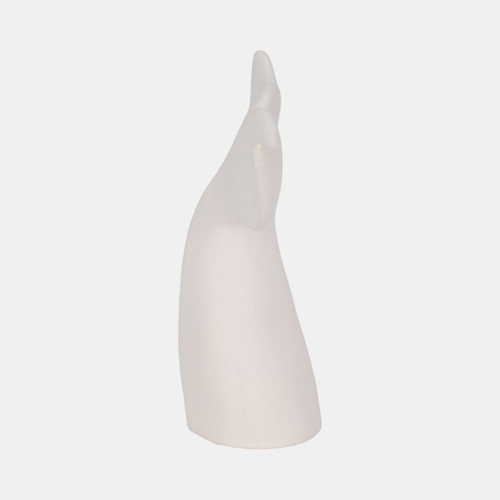 Sagebrook Home 10" Textured Whale Tail White Wishlist Create New