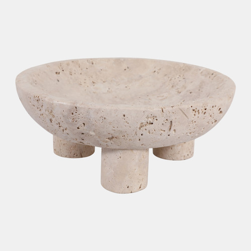 sagebrook home 10" Travertine Footed Bowl Tan Wishlist Create New