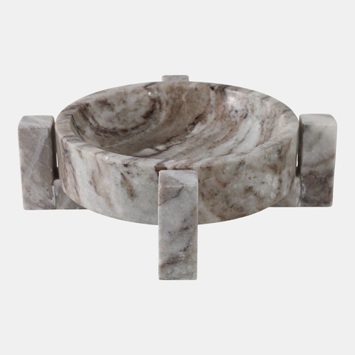 Sagebrook Home 10x10" Marble Bowl In Base Brown Wishlist Create New