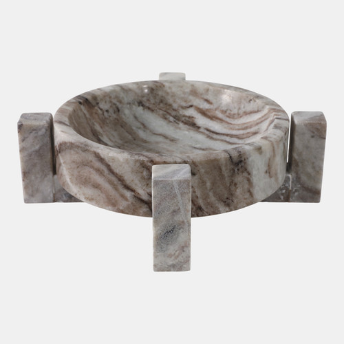 Sagebrook Home 10x10" Marble Bowl In Base Brown Wishlist Create New
