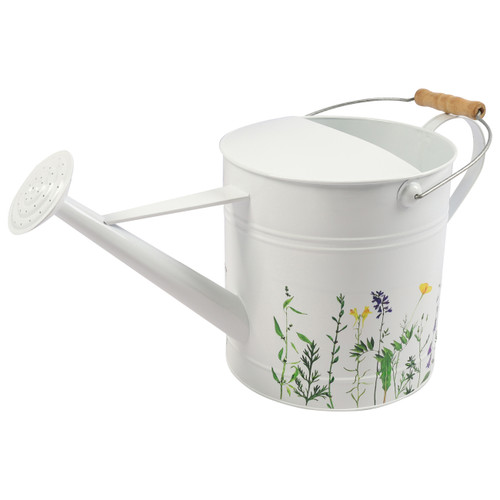 Sagebrook Home 10x20" Watering Can White W/yel Flower Wishlist Create New