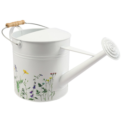 Sagebrook Home 10x20" Watering Can White W/yel Flower Wishlist Create New