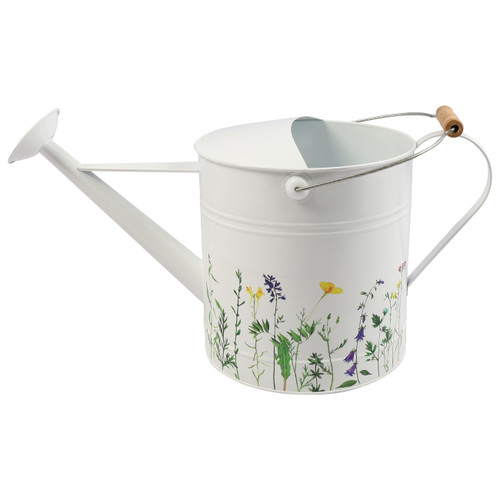 sagebrook home 10x20" Watering Can White W/yel Flower Wishlist Create New
