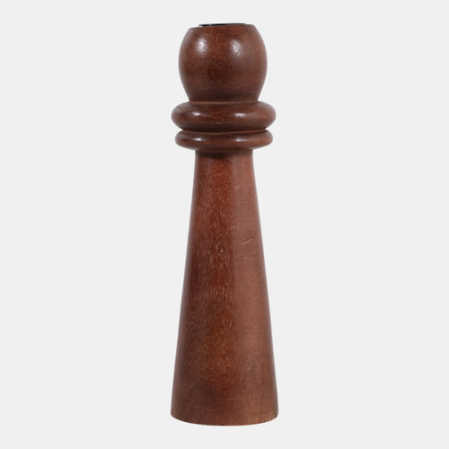Sagebrook Home 10x3" Modern Totem Taper Holder Brown Wishlist Create New
