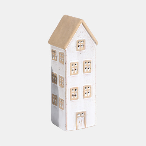 Sagebrook Home 10x3" Narrow House Tealight Holder Ivory Wishlist Create New