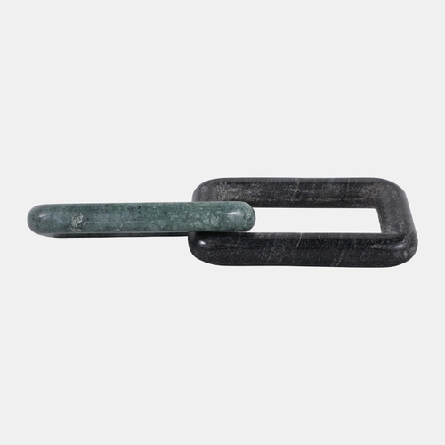 Sagebrook Home 10x4" 2 Marble Square Links Black/green Wishlist Create New