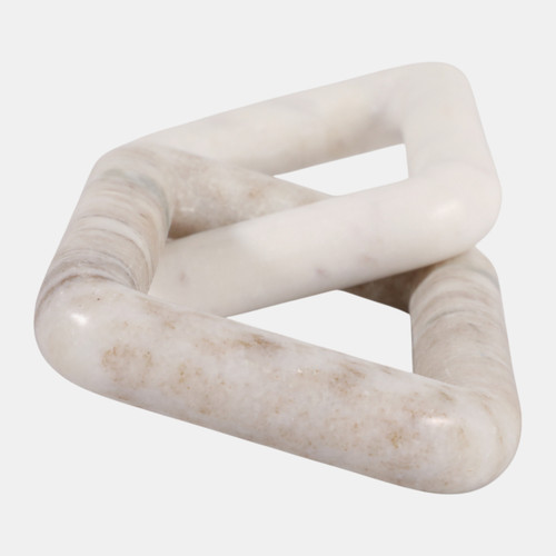 Sagebrook Home 10x4" 2 Marble Square Links White/onyx Wishlist Create New