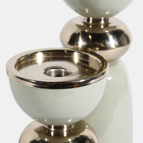 Sagebrook Home 10x4" Curvy Taper & Pillar Holder Sage/gold Wishlist Create New