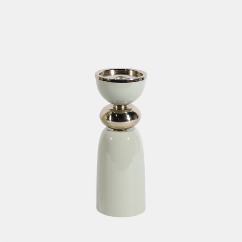 sagebrook home 10x4" Curvy Taper & Pillar Holder Sage/gold Wishlist Create New