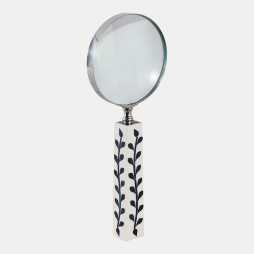 Sagebrook Home 10x4" Vines Handle Magnifying Glass White/blue Wishlist Create New