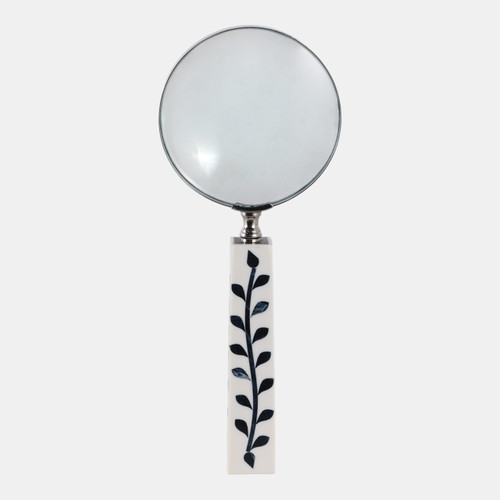 Sagebrook Home 10x4" Vines Handle Magnifying Glass White/blue Wishlist Create New