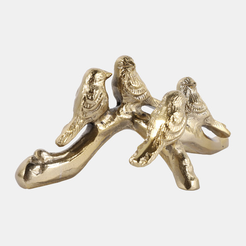 Sagebrook Home 10x5" Birds Sitting On Branch Gold Wishlist Create New