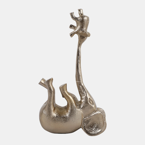 sagebrook home 10x6" Baby & Parent Elephants Playing Gold Wishlist Create New