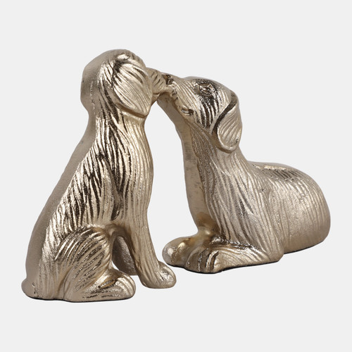 Sagebrook Home 10x6" Kissing Dogs Gold Wishlist Create New