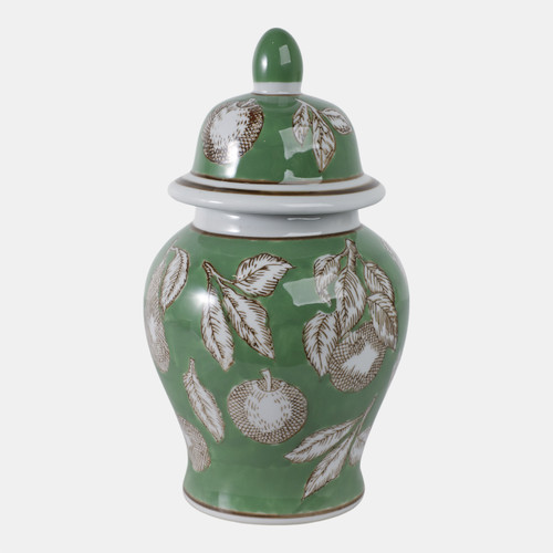 Sagebrook Home 10x6" Pears & Twigs Temple Jar Green/brown Wishlist Create New