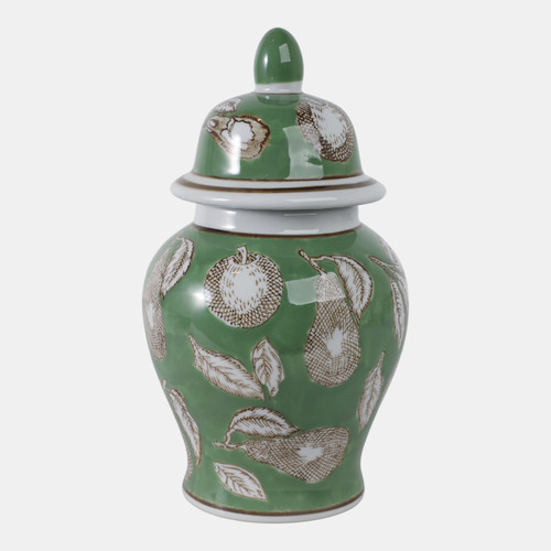 Sagebrook Home 10x6" Pears & Twigs Temple Jar Green/brown Wishlist Create New