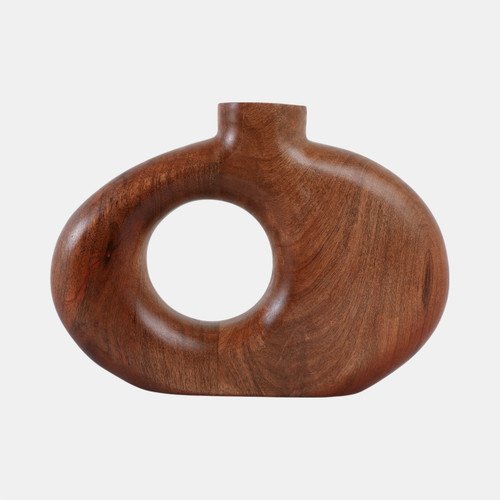 Sagebrook Home 10x7" Cut-out Wood Vase Natural Wishlist Create New