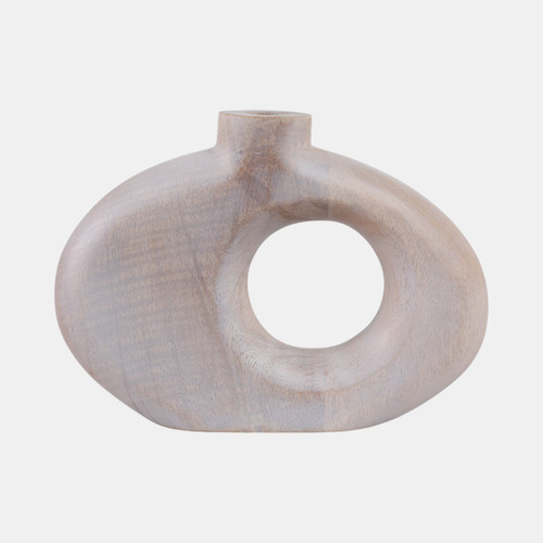 sagebrook home 10x7" Cut-out Wood Vase Whitewash Wishlist Create New