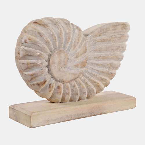 Sagebrook Home 10x7" Distressed Wood Shell On Base White/natural Wishlist Create New