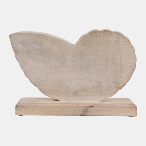 Sagebrook Home 10x7" Distressed Wood Shell On Base White/natural Wishlist Create New