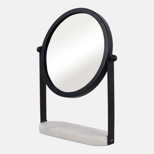 Sagebrook Home 10x7" Table Top Mirror Marble Base Black/white Wishlist Create New