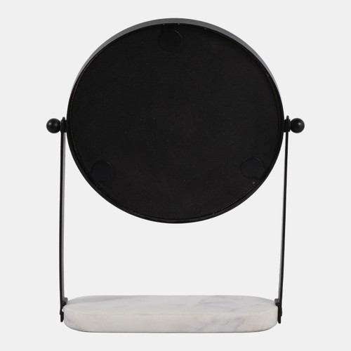 Sagebrook Home 10x7" Table Top Mirror Marble Base Black/white Wishlist Create New