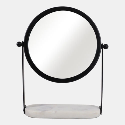 sagebrook home 10x7" Table Top Mirror Marble Base Black/white Wishlist Create New