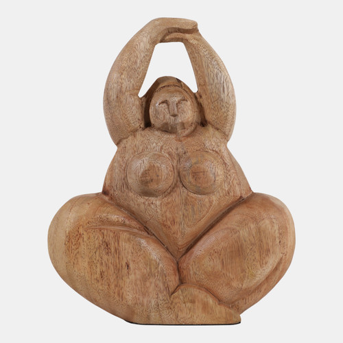 sagebrook home 10x8" Chubby Lady Sitting Natural Wishlist Create New
