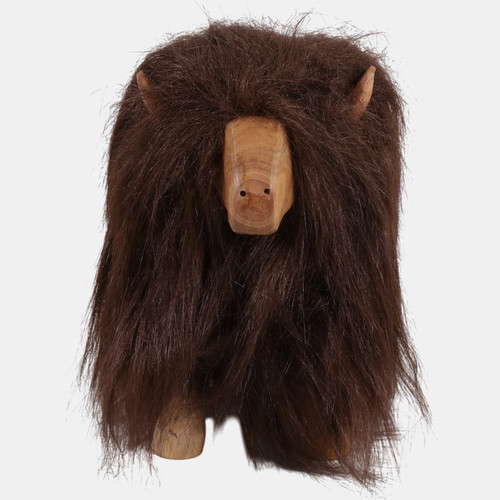 Sagebrook Home 10x8" Faux Fur Highland Cow Brown Wishlist Create New