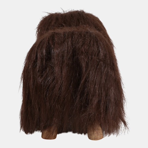 Sagebrook Home 10x8" Faux Fur Highland Cow Brown Wishlist Create New