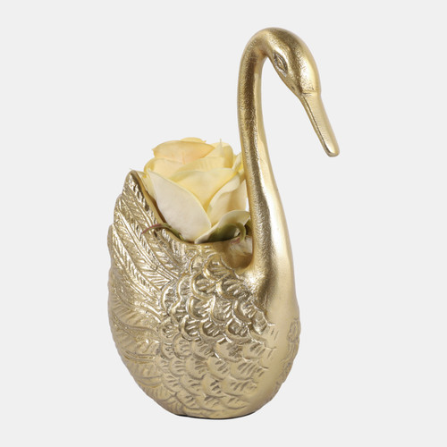 Sagebrook Home 10x8" Swan Planter Gold Wishlist Create New