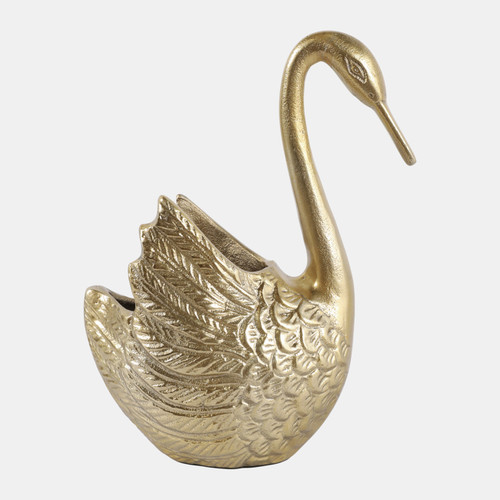 sagebrook home 10x8" Swan Planter Gold Wishlist Create New