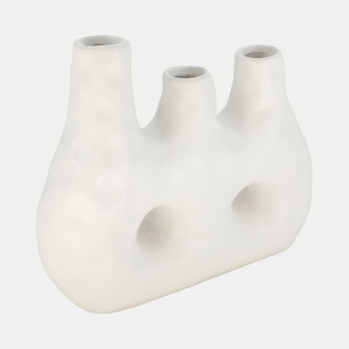 Sagebrook Home 11" 3 Opening Vase Ivory Wishlist Create New