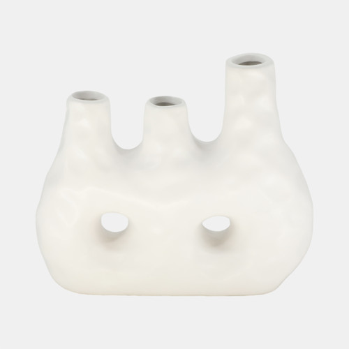 Sagebrook Home 11" 3 Opening Vase Ivory Wishlist Create New