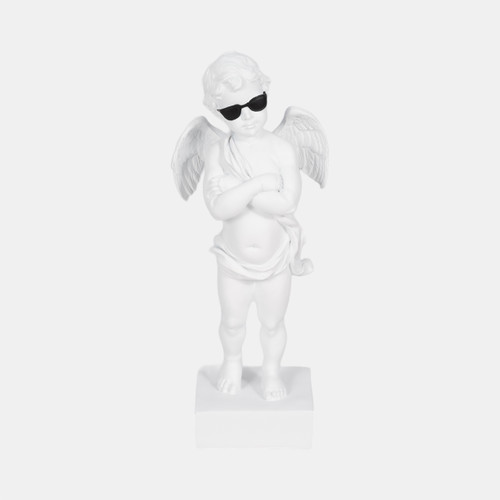 sagebrook home 11" Angel With Sunglasses White Wishlist Create New