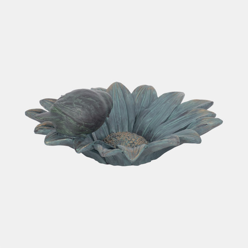 Sagebrook Home 11" Daisy Bird Feeder Blue Wishlist Create New