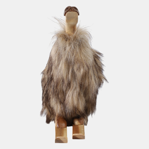 Sagebrook Home 11" Faux Fur Skiing Duck With Goggles Tan Wishlist Create New