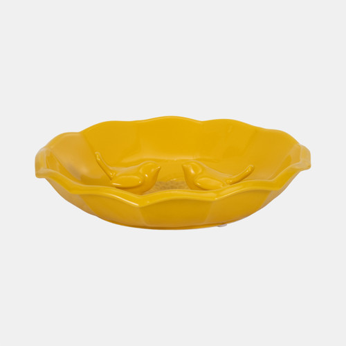 sagebrook home 11" Flower Bird Bath Yellow Wishlist Create New