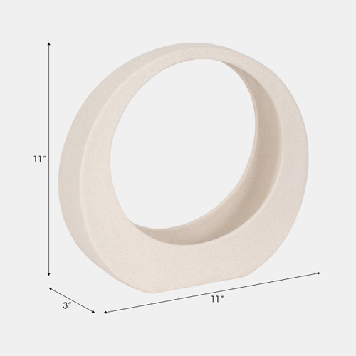 Sagebrook Home 11" Sand Glaze Loop Object White Wishlist Create New