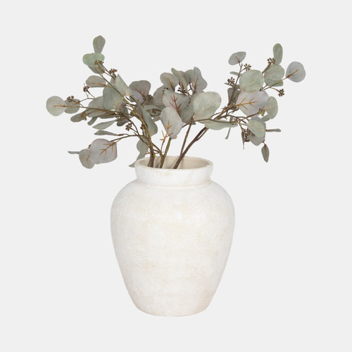 Sagebrook Home 11" Textured Terracotta Vase Ivory Wishlist Create New