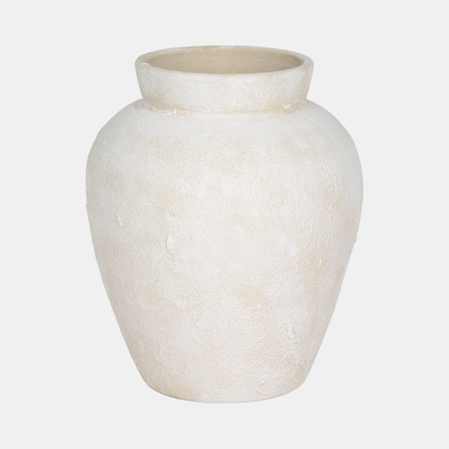 Sagebrook Home 11" Textured Terracotta Vase Ivory Wishlist Create New