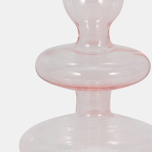Sagebrook Home 11" Vintage Glass Taper Candle Holder Pink Wishlist Create New
