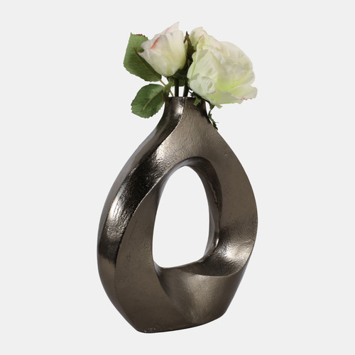 Sagebrook Home 11x10 Cut-out Swirl Vase Brass Antique Wishlist Create New