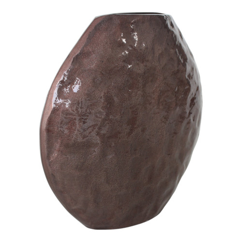 Sagebrook Home 11x10" Enamel Finish Metal Vase Brown Wishlist Create New