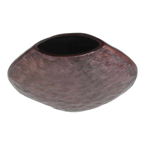 Sagebrook Home 11x10" Enamel Finish Metal Vase Brown Wishlist Create New