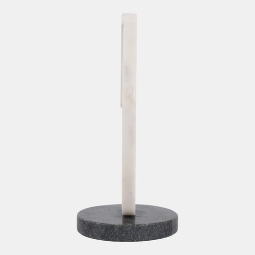 Sagebrook Home 11x10" Modern Marble Sculpture On Base Wht/blk Wishlist Create New