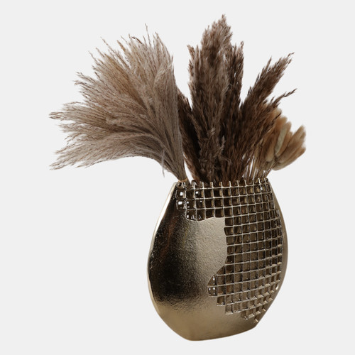 Sagebrook Home 11x10" Partial Mesh Metal Vase Gold Wishlist Create New