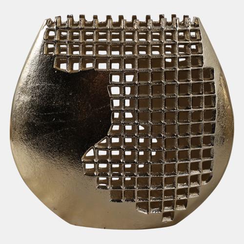 Sagebrook Home 11x10" Partial Mesh Metal Vase Gold Wishlist Create New