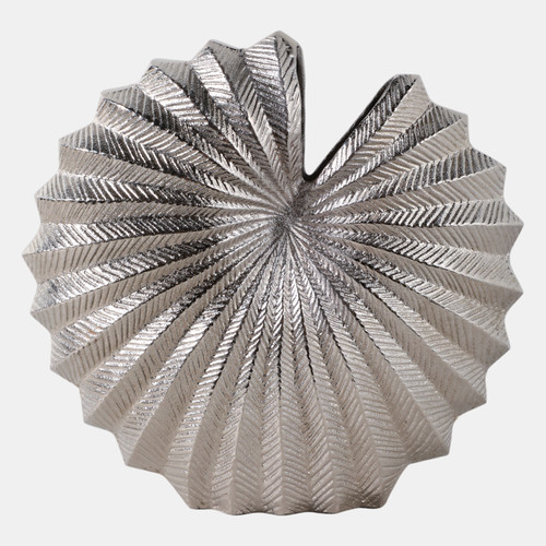 Sagebrook Home 11x10" Seashell Metal Vase Silver Wishlist Create New